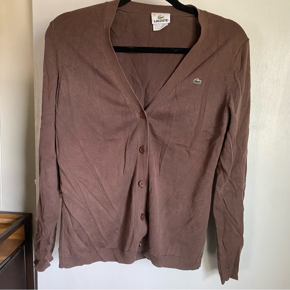 lacoste cardigan